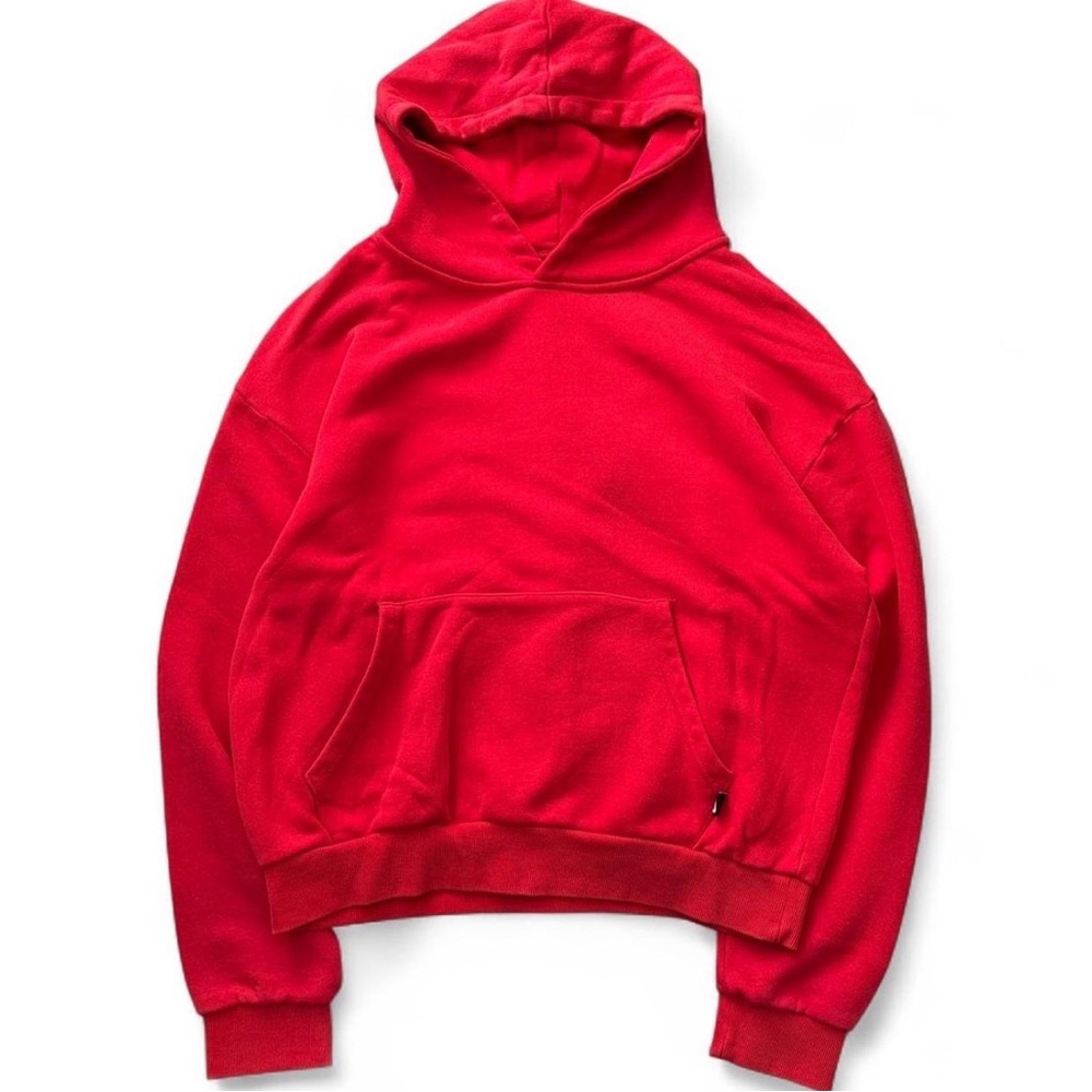 Liju Gallery Red Faded Tagged Hoodie
